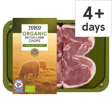 Tesco Organic Lamb Chops 300G