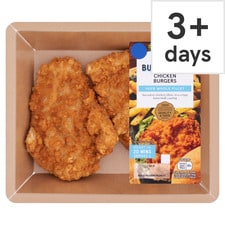 Tesco 2 Buttermilk Chicken Burgers 200g