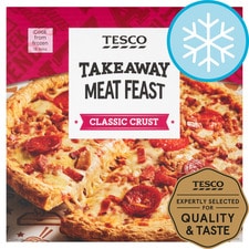 Tesco Takeaway Meat Feast Pizza 531G