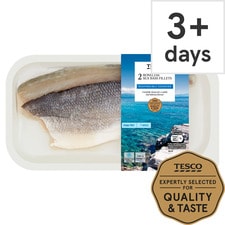 Tesco 2 Boneless Sea Bass Fillets 180G