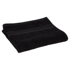 Tesco 100 Cotton Low Twist Hand Towel Black