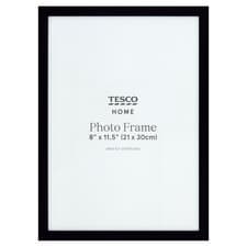 Tesco Basic Plastic Frame Black A4