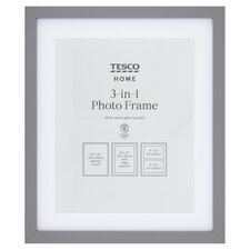 Tesco Photo Frame Double All Purpose 8X10 Grey