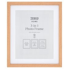 Tesco Photo Frame Double All Purpose 8X10 Oak