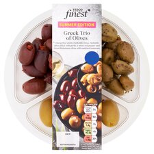 Tesco Finest Greek Trio Of Olives 200G