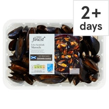 Tesco Finest Live Scottish Mussels 1Kg