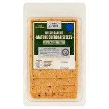 Tesco Finest Welsh Rarebit Mature Cheddar Slices 150G