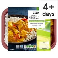 Tesco Thai Yellow Chicken Curry With Js/Rice 400G