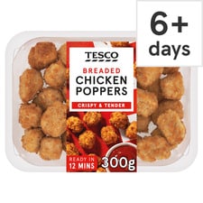 Tesco Breaded Chicken Poppers 300g