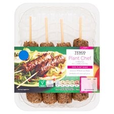 Tesco Plant Chef 4 Minted No-Lamb Koftas 264G