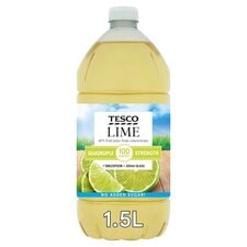 Tesco Quad Strength Lime Squash No Added Sugar 1.5L