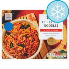 Tesco Chili Beef Noodles 400g