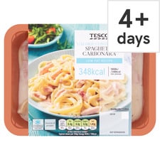 Tesco Calorie Controlled Spaghetti Carbonara 380G