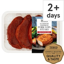 Tesco 4 Chinese Inspired Pork Loin Steaks 600G