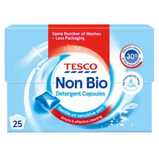 Tesco Non Biological Detergent Capsules 25W 425Ml