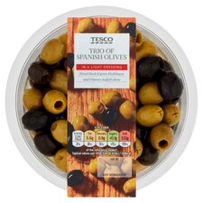 Tesco Trio Of Spanish Olives 300G