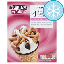 Tesco S'mores Ice Cream Cones 4X110ml