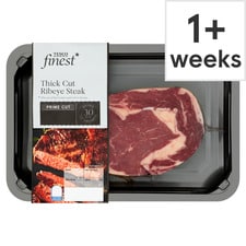 Tesco Finest Thick Cut Ribeye Steak 350G