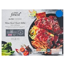 Tesco Finest Slow Cooked Beef Short Ribs with a Chilli Glaze 579g