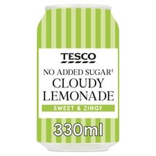 Tesco No Added Sugar Cloudy Lemonade 330Ml