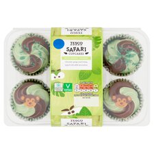 Tesco 6 Safari Cupcakes