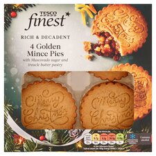 Tesco Finest 4 Golden Mince Pies