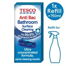 Tesco Antibacterial Bathroom Cleaner Refill 9Ml