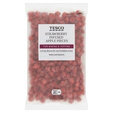 Tesco Strawberry Infused Apple Pieces 100G