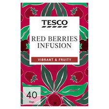 Tesco Red Berries 40 Tea Bags 120G