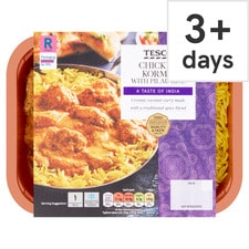 Tesco Chicken Korma & Pilau Rice 400G