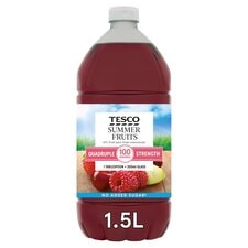 Tesco Quadruple Strength Summer Fruits Squash 1.5L