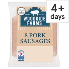 Woodside Farms 8 Pork Sausages 454G