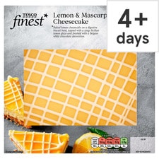 Tesco Finest Lemon & Mascarpone Cheesecake 500G