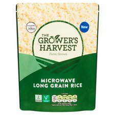 Growers Harvest Microwave Long Grain Rice 250G