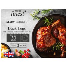 Tesco Finest Slow Cooked Duck Legs With Redcurrant Jus 525G