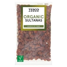 Tesco Organic Sultanas 375G