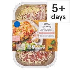 Tesco Cheese & Bacon Mini Chicken Fillets 300G