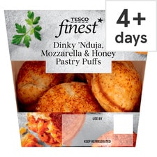 Tesco Finest Nduja Mozzarella & Honey Pastry Puffs 128G