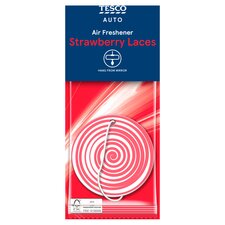 Tesco Carded Strawberry Laces Air Freshener