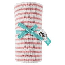 Fred & Flo Striped Pink Chenille Blanket