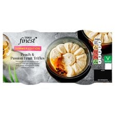 Tesco Finest 2 Peach & Passion Fruit Trifles 2x150g