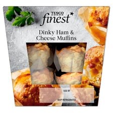 Tesco Finest Dinky Cheese and Ham Muffins 150g