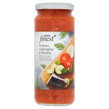 Tesco Finest Tomato, Aubergine & Ricotta Pasta Sauce 340G