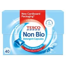 Tesco Non Biological Detergent Capsules 40W 680Ml