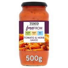 Tesco Free From Tomato And Herb Sauce 500G