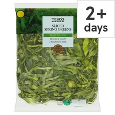 Tesco Sliced Spring Greens 200G