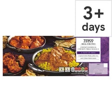 Tesco Chicken Korma & Tikka Masala Meal For Two 1.197Kg