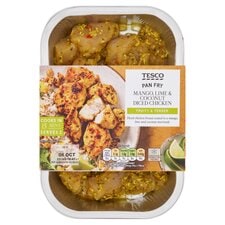 Tesco Mango, Lime & Coconut Diced Chicken 300G