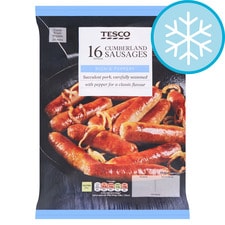 Tesco 16 Cumberland Sausages 720g