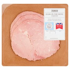 Tesco Deli Ham On The Bone 120G